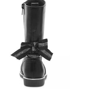 ✨ Olive & Edie “Tasha” Girls’ Boots – Black Bow Detail – Excellent Condition ✨